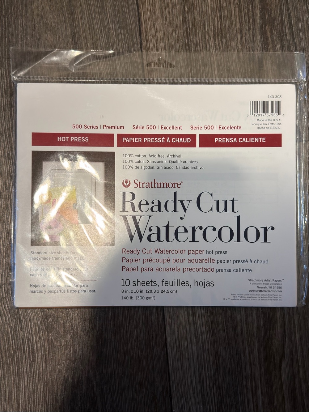 Ready Cut Watercolor Paper - White (10 Sheets)